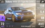 WRX STI Type RA (VAF)