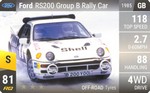 RS200 Group B Rally Car