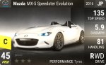 MX-5 Speedster Evolution