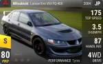 Lancer Evo VIII FQ-400