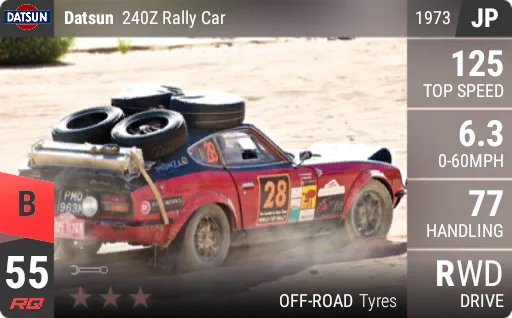[b55] Nissan Datsun 240Z Rally Car 1973