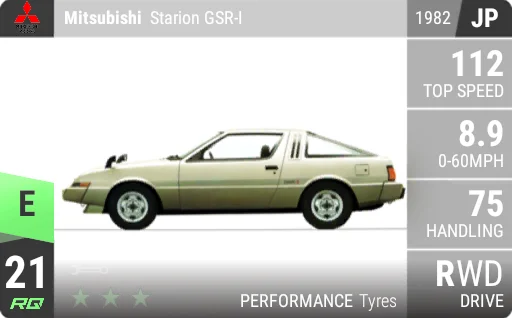 [e21] Mitsubishi Starion GSR-I 1982