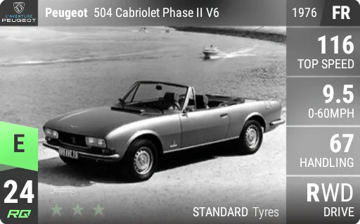 [e24] Peugeot 504 Cabriolet Phase II V6 1976