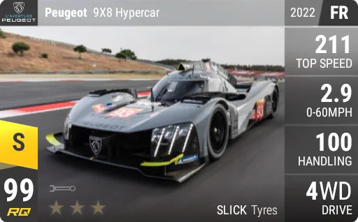 [s99] Peugeot 9X8 Hypercar 2022