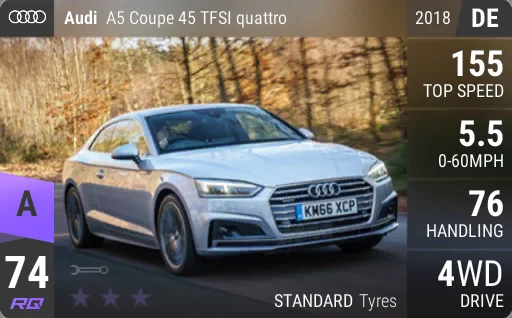 [a74] Audi A5 Coupe 45 TFSI quattro 2018
