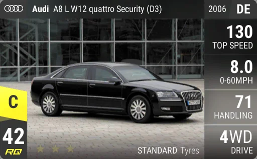 [c42] Audi A8 L W12 quattro Security (D3) 2006