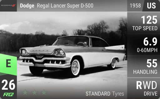 Dodge Regal Lancer Super D-500