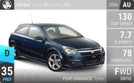 Holden Astra SRi Turbo (AH)
