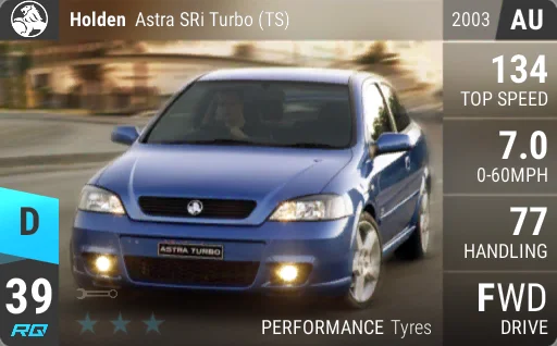 Holden Astra SRi Turbo (TS)