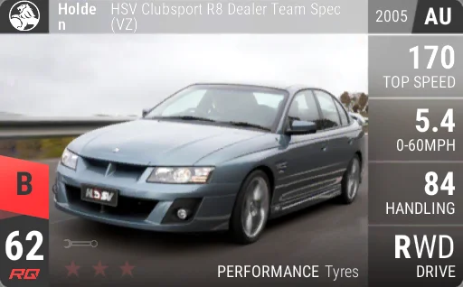 Holden HSV Clubsport R8 Dealer Team Spec (VZ)