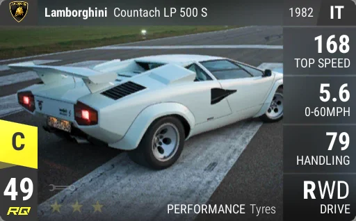 Lamborghini Countach LP500 S