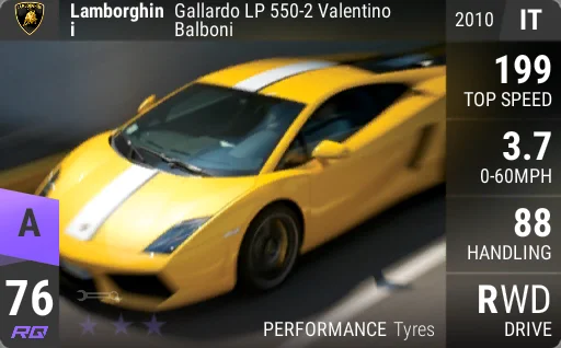 Lamborghini Gallardo LP 550-2 Valentino Balboni