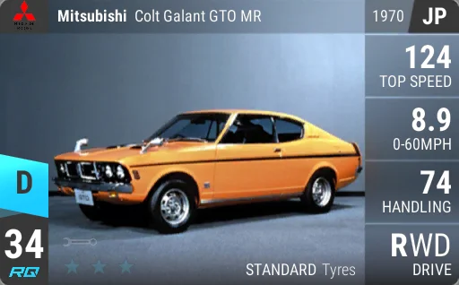 Mitsubishi Colt Galant GTO MR