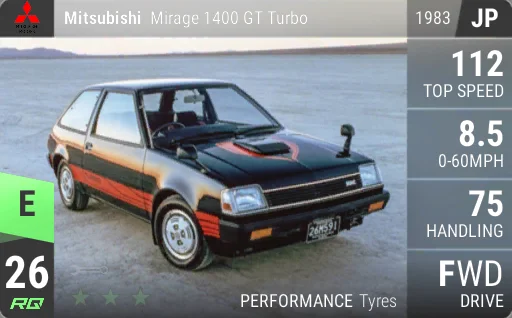 Mitsubishi Mirage 1400 GT Turbo