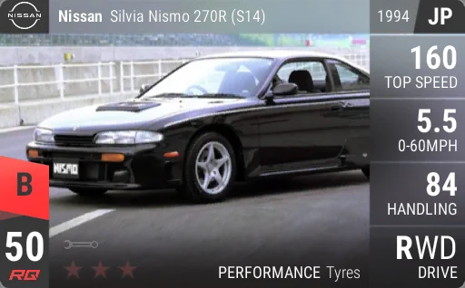 [b50] Nissan Silvia Nismo 270R (S14) 1994