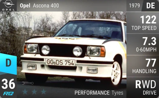 Vauxhall Opel Ascona 400