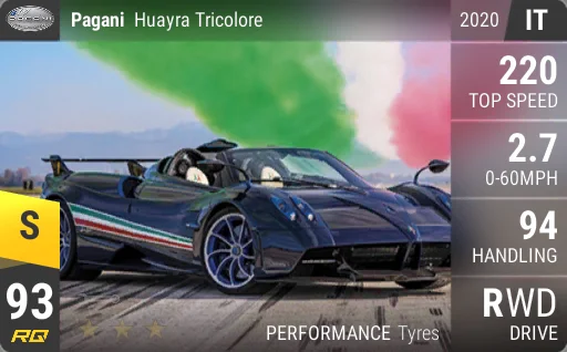 Pagani Huayra Tricolore