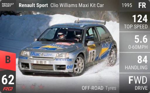[b62] Renault Sport Clio Williams Maxi Kit Car 1995