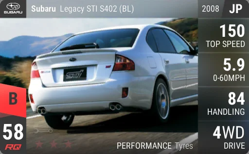Subaru Legacy STI S402 (BL)