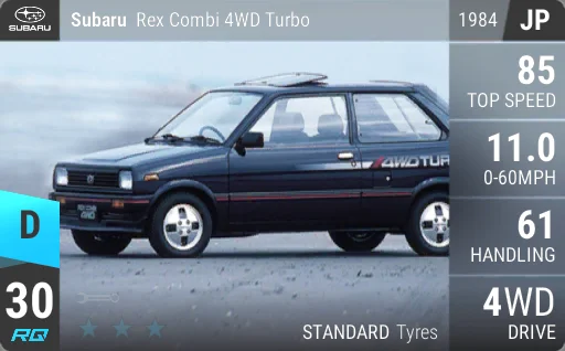 Subaru Rex Combi 4WD Turbo