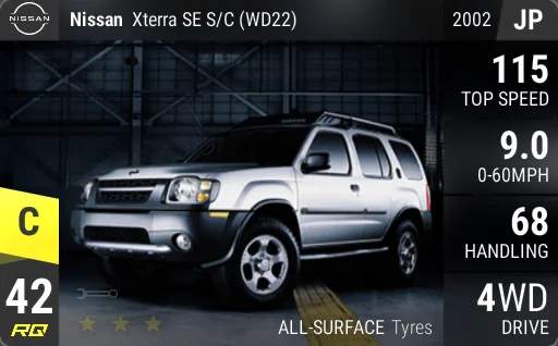 Nissan Xterra SE S/C (WD22)