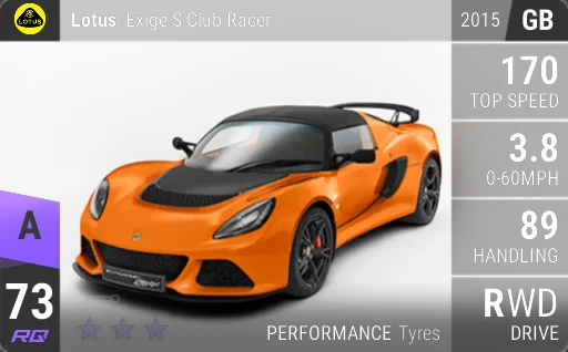 Lotus Exige S Club Racer