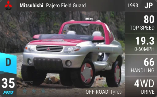 [d35] Mitsubishi Pajero Field Guard 1993