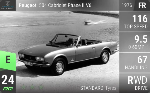 Peugeot 504 Cabriolet Phase II V6